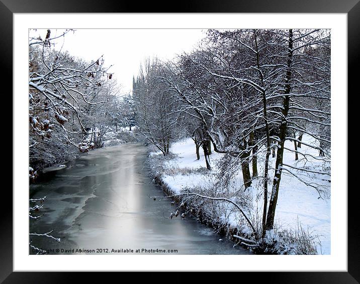 SNOW AND ICE Framed Mounted Print by David Atkinson