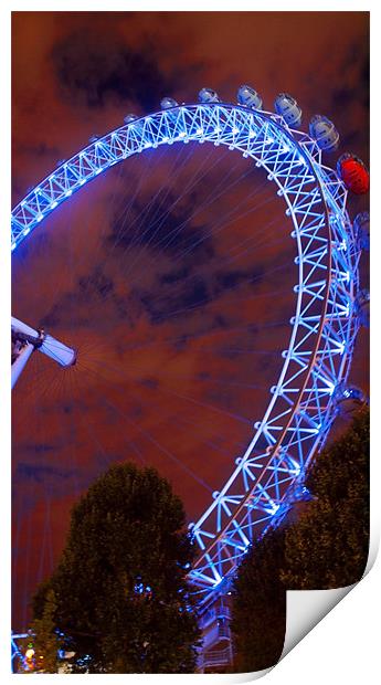 London Eye Print by Clive Eariss