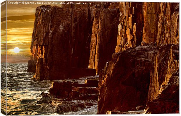 The Cliffs of the Outer Farne Canvas Print by K7 Photography