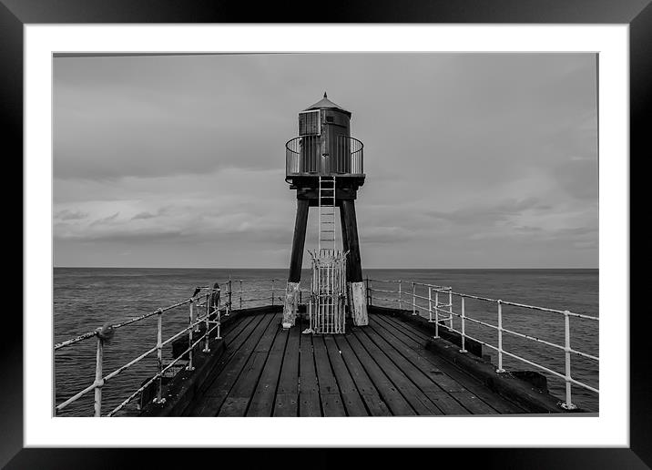 Harbour beacon Framed Mounted Print by Andrew Rotherham
