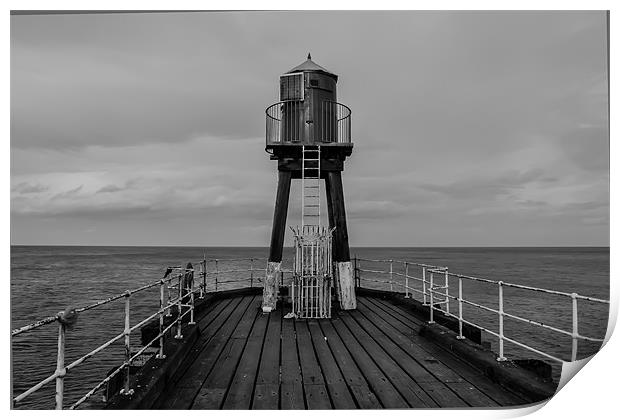 Harbour beacon Print by Andrew Rotherham