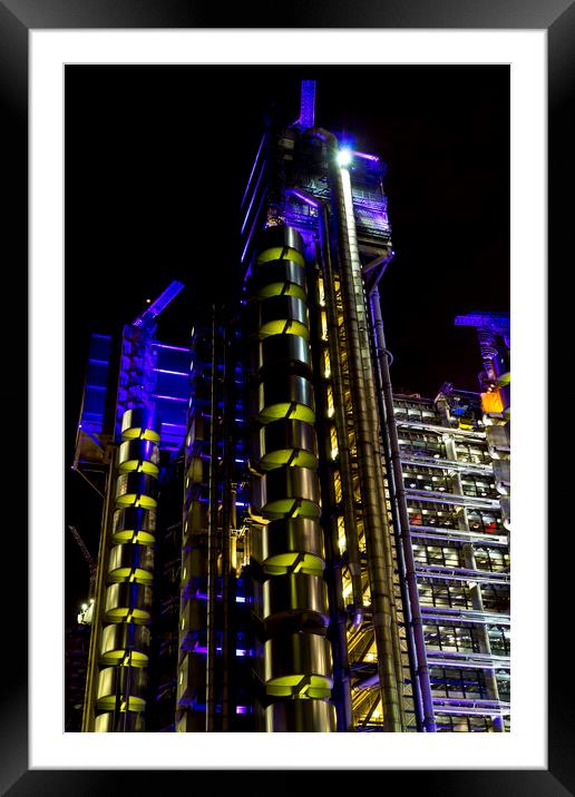 Lloyd's Building London Framed Mounted Print by David Pyatt