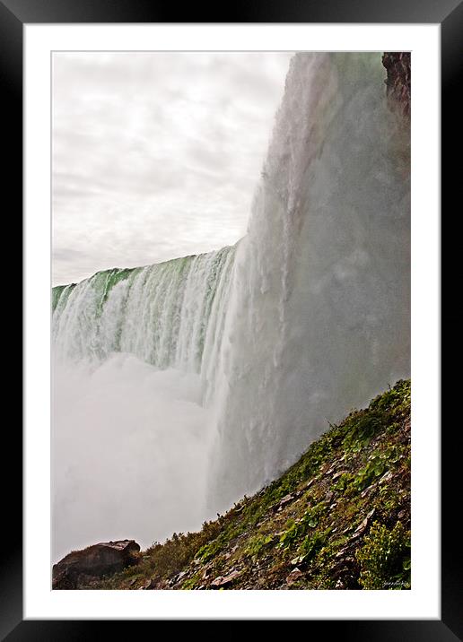 another view of Niagara Framed Mounted Print by jane dickie