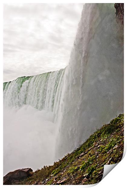 another view of Niagara Print by jane dickie