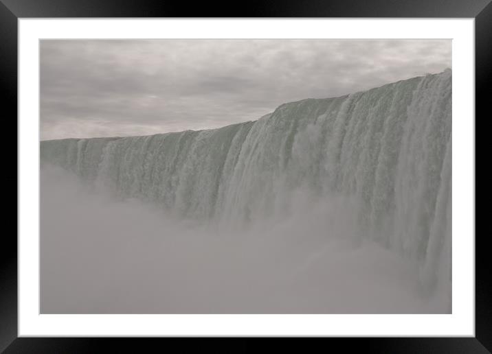 misty Niagara falls Ontario Framed Mounted Print by jane dickie