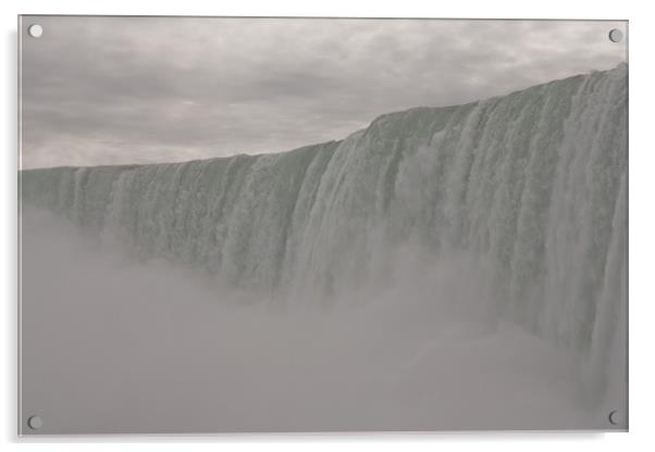 misty Niagara falls Ontario Acrylic by jane dickie
