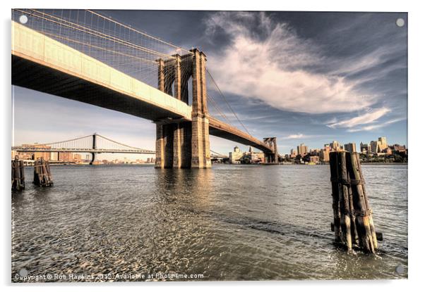 Bridges to Brooklyn Acrylic by Rob Hawkins