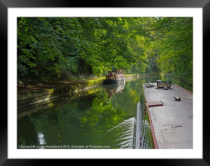 Grand Union Canal in Berkhampsted Framed Mounted Print by Louise Heusinkveld