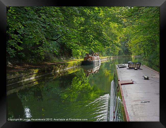 Grand Union Canal in Berkhampsted Framed Print by Louise Heusinkveld
