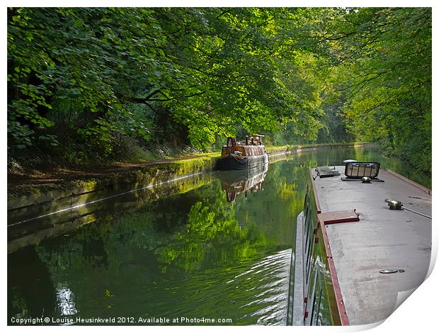 Grand Union Canal in Berkhampsted Print by Louise Heusinkveld