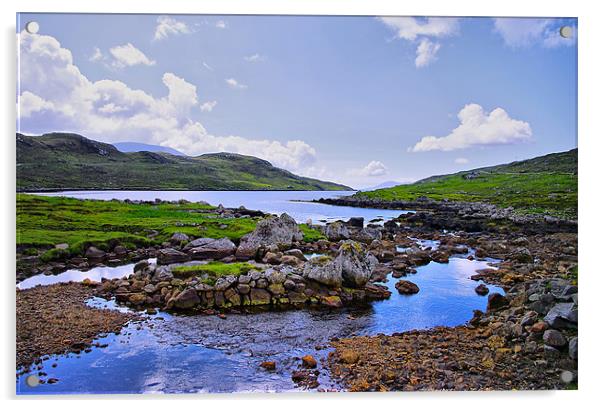 Hebridean Loch Acrylic by Jacqi Elmslie