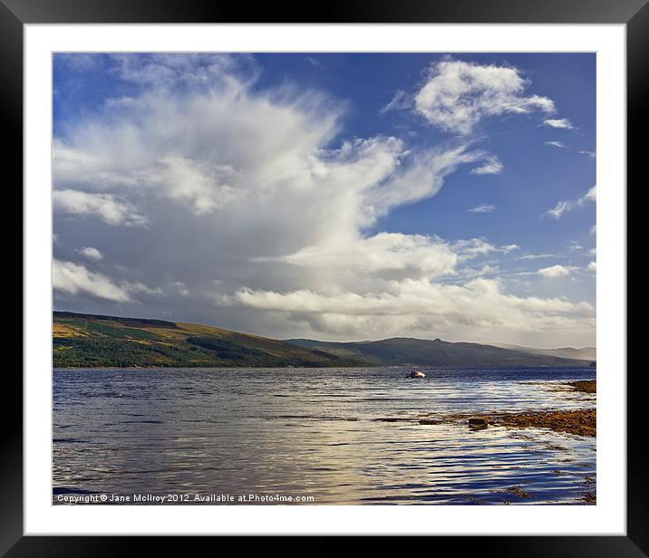 Inverary, Loch Fyne, Scotland Framed Mounted Print by Jane McIlroy