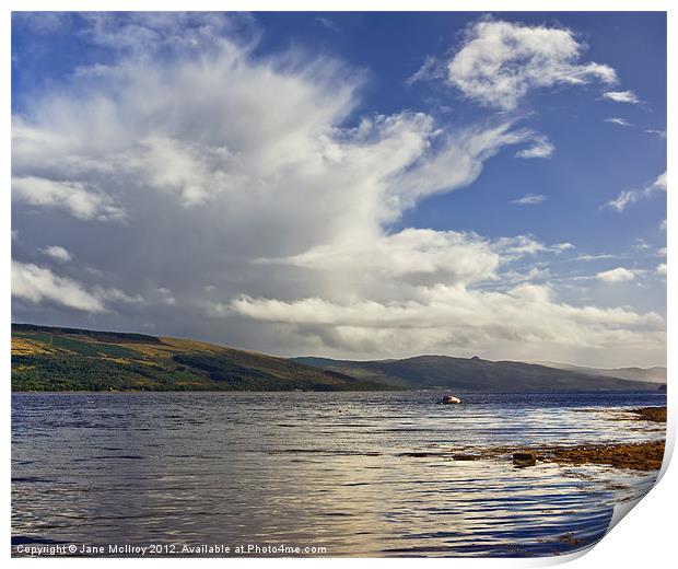 Inverary, Loch Fyne, Scotland Print by Jane McIlroy