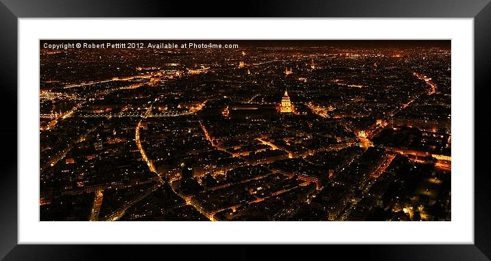 Paris by Night Framed Mounted Print by Robert Pettitt