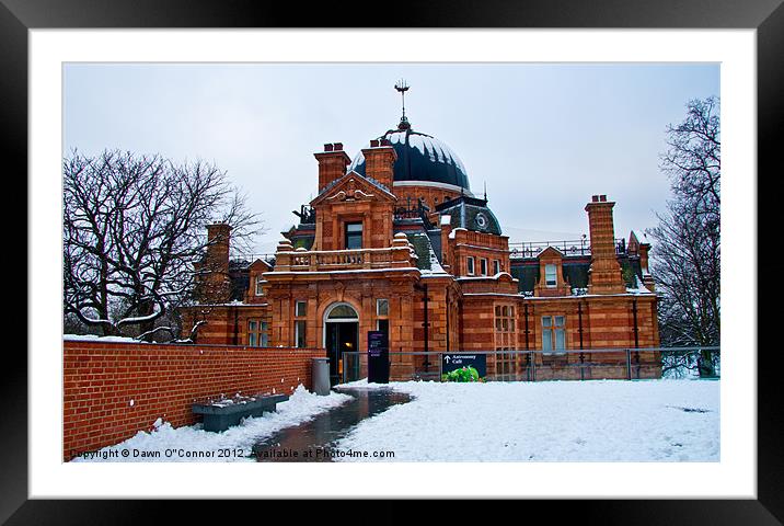 The Royal Observatory, Greenwich Framed Mounted Print by Dawn O'Connor