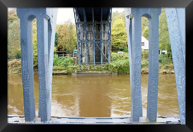 Under The Iron Bridge Framed Print by philip milner