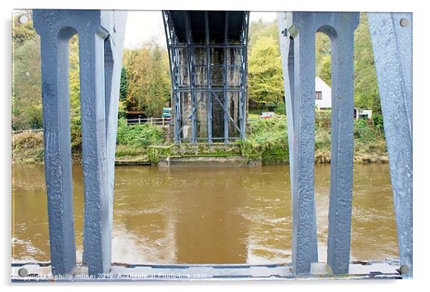 Under The Iron Bridge Acrylic by philip milner