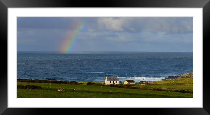 Rainbow Framed Mounted Print by barbara walsh