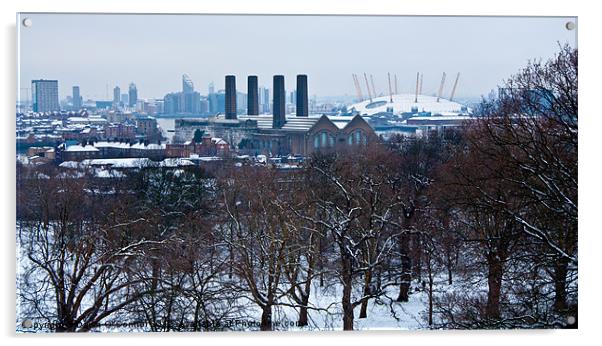 Greenwich Skyline Acrylic by Dawn O'Connor