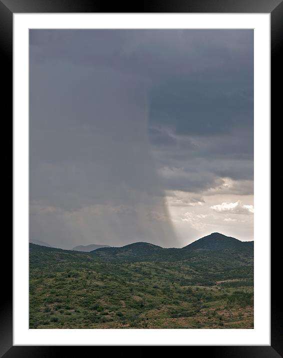 Monsoon Edge Framed Mounted Print by mark humpage