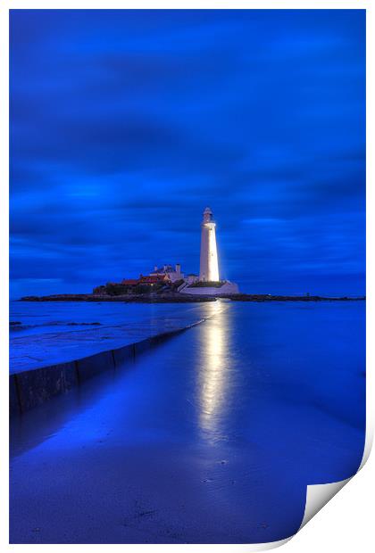 St Marys Lighthouse Print by Phil Emmerson