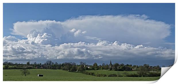 Village Storm Print by mark humpage