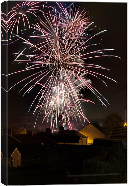 Fireworks 2 Canvas Print by Steve Purnell