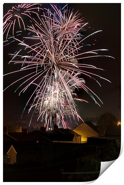 Fireworks 2 Print by Steve Purnell