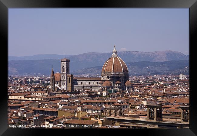 The Duomo Florence Framed Print by Trevor Buchanan