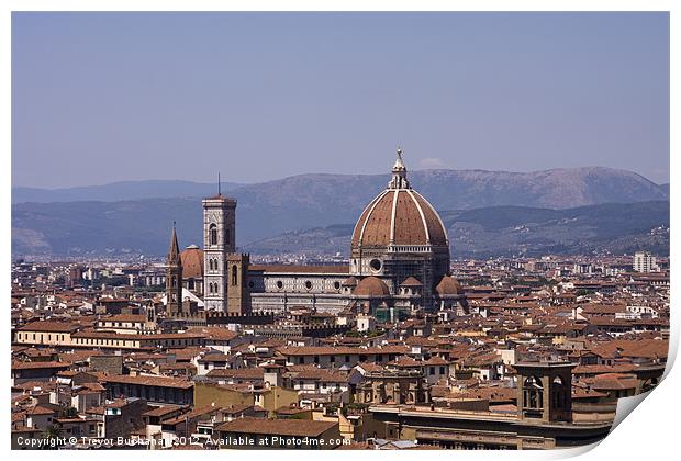 The Duomo Florence Print by Trevor Buchanan