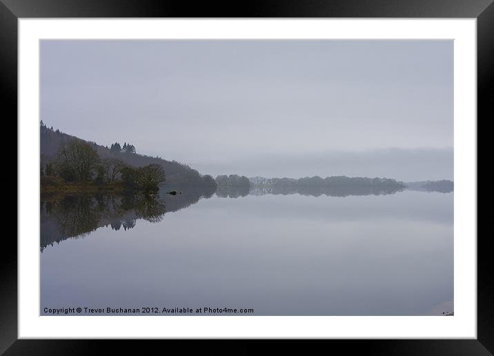 Tranquility Framed Mounted Print by Trevor Buchanan