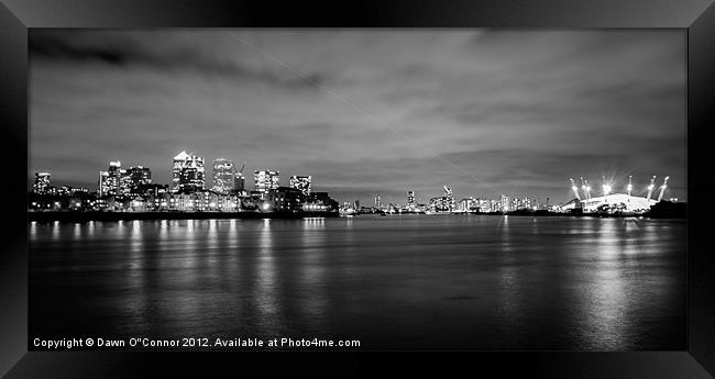 London City Skyline Framed Print by Dawn O'Connor