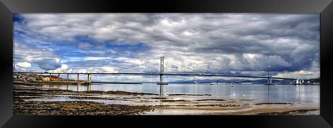Road Bridge over the River Forth Framed Print by Tom Gomez