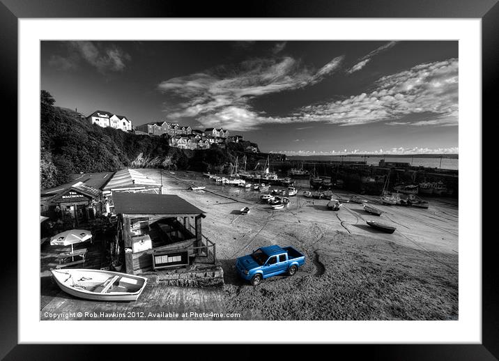 Newquay Harbour  Pickup Framed Mounted Print by Rob Hawkins