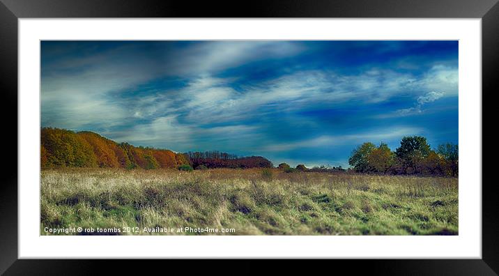 Autumn Bright Framed Mounted Print by Rob Toombs