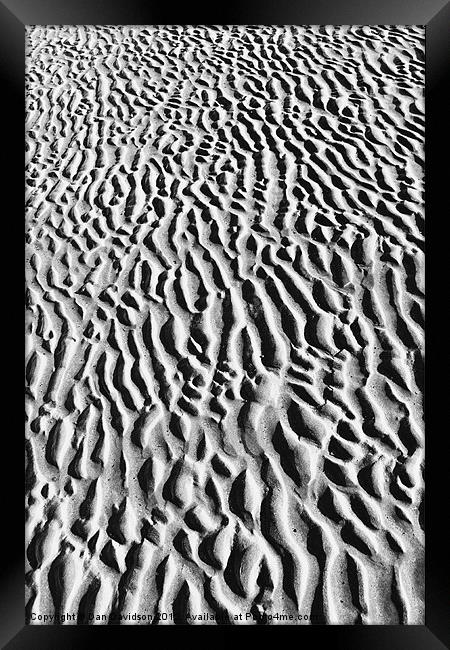 Sand Framed Print by Dan Davidson
