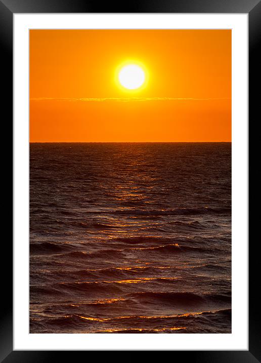 Sunset Framed Mounted Print by David Craig Hughes