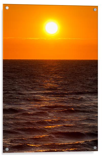 Sunset Acrylic by David Craig Hughes
