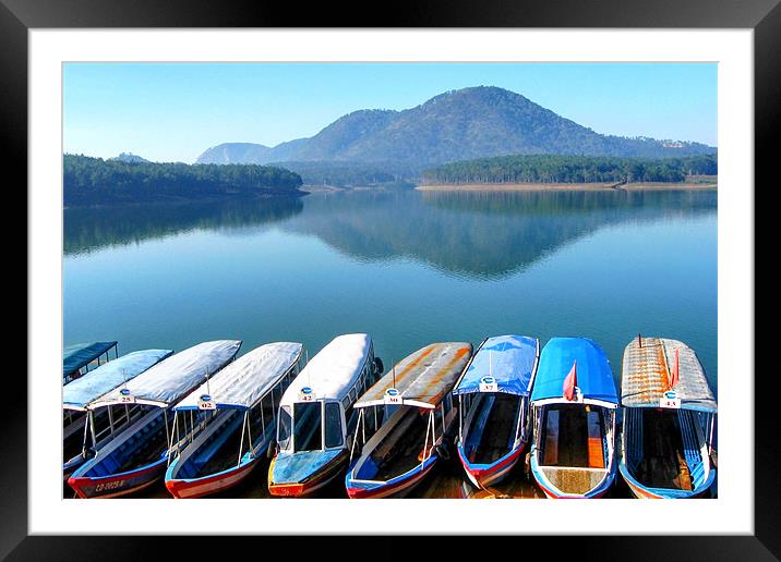 Tuyen Lam Lake Framed Mounted Print by World Images