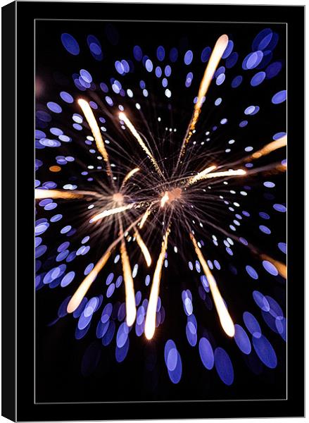 Fireworks Canvas Print by Malcolm Smith
