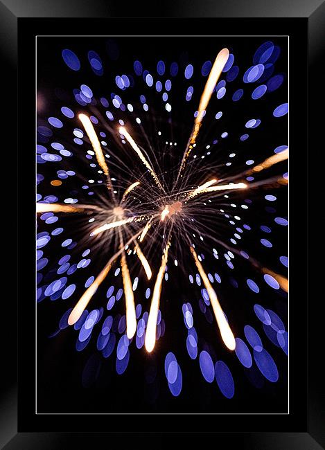 Fireworks Framed Print by Malcolm Smith