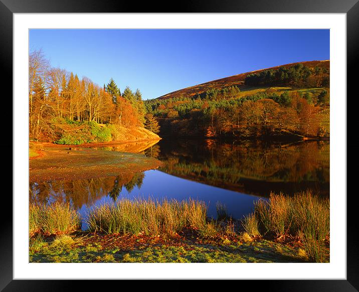 Autumn Landscape on Ladybower Reservoir Framed Mounted Print by Darren Galpin