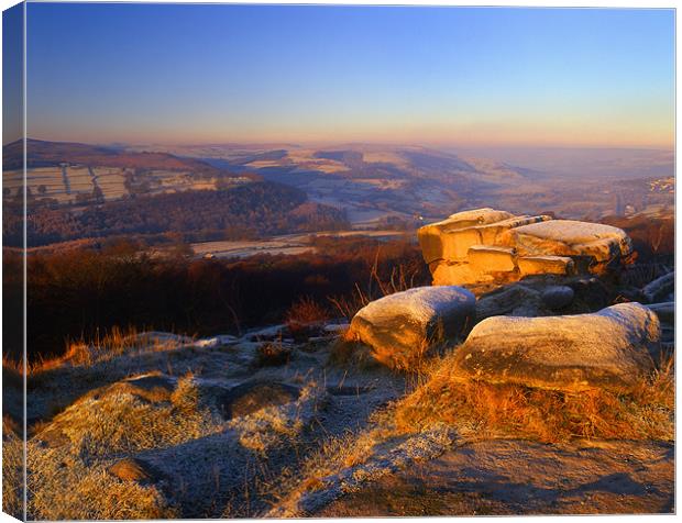 Winter Landscape at Surprise View Canvas Print by Darren Galpin