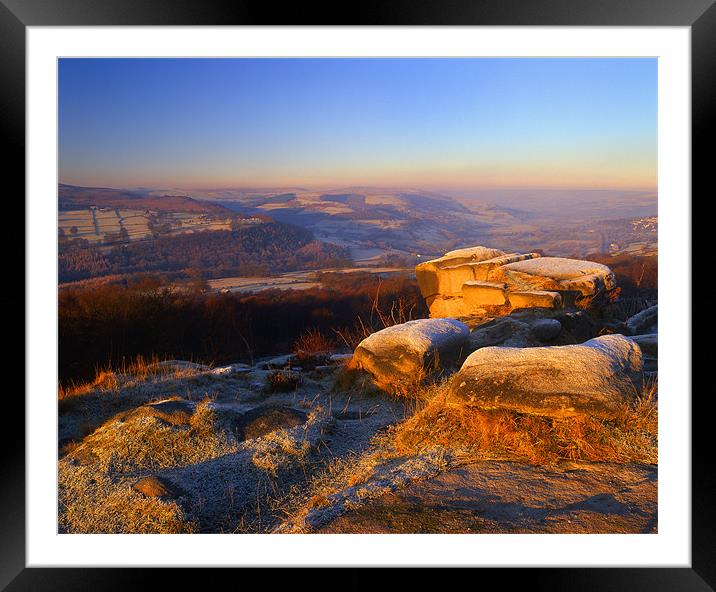 Winter Landscape at Surprise View Framed Mounted Print by Darren Galpin