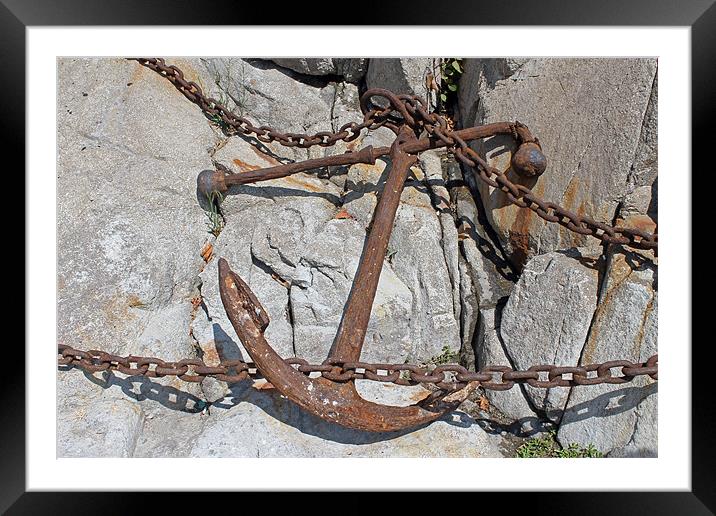 Anchor and Chains Framed Mounted Print by Tony Murtagh
