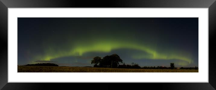 Aurora twists Framed Mounted Print by Graeme  Whipps