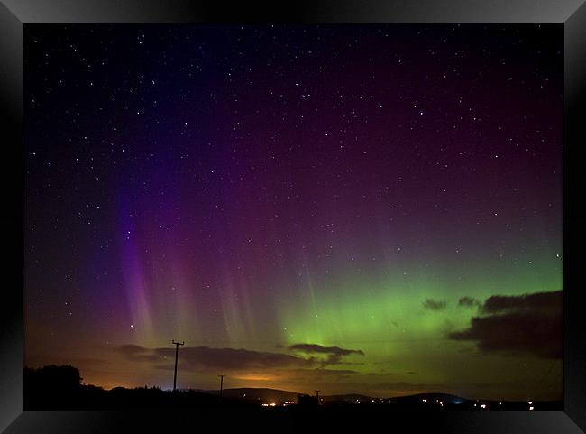 Violet Rays Framed Print by Graeme  Whipps