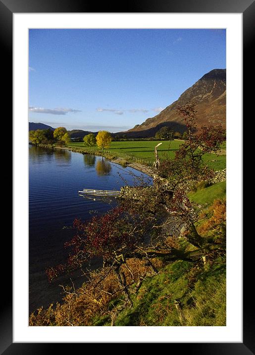 Crummock Water, English Lake District, Autumn 2012 Framed Mounted Print by Sarah Gray