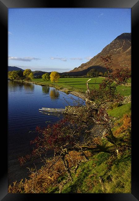 Crummock Water, English Lake District, Autumn 2012 Framed Print by Sarah Gray