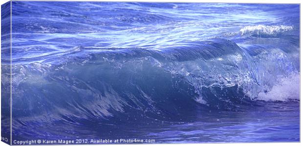 Blue Wave Canvas Print by Karen Magee